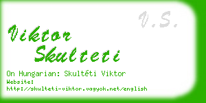 viktor skulteti business card